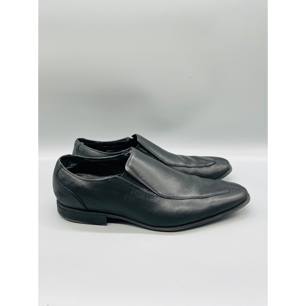 Cole Haan Shoes Mens 8.5 Black Leather Loafer Slip On Dress Vintage Preppy
